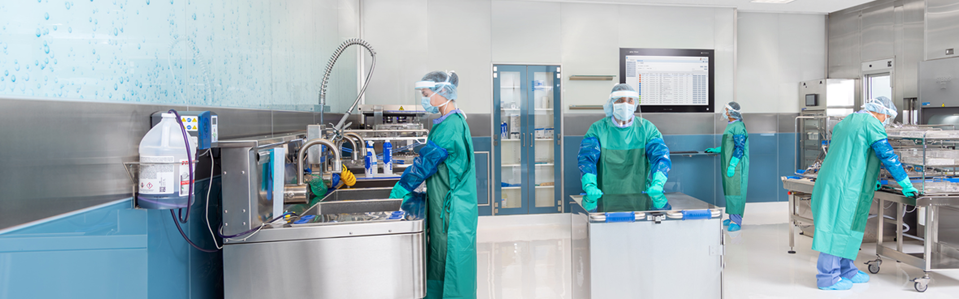 Sterilization equipment and products in the SPD.
