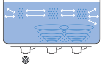 Diagram of ultrasonic cleaning zone monitoring