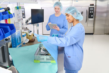Sterile Processing Technician Wrapping Instruments