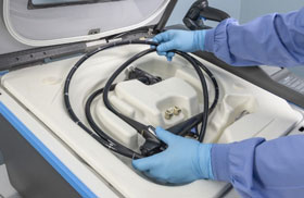 Liquid Chemical Sterilization of an Endoscope