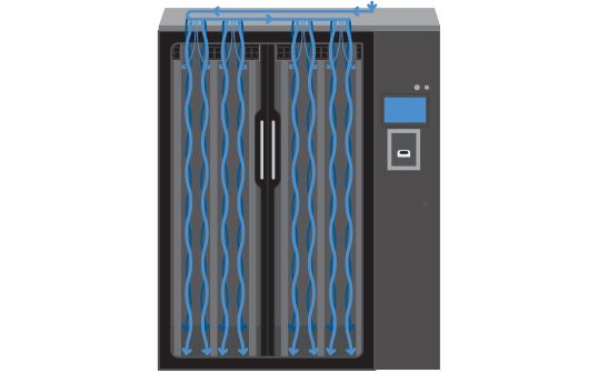 HEPA air filtration in endoscope drying cabinet