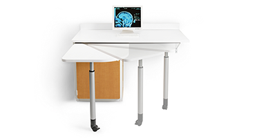 Clinically inspired, the Swivel nurse documentation station moves when you need it most.
