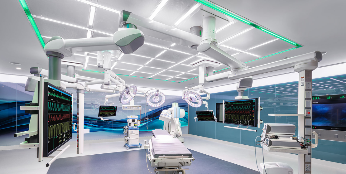 STERIS modular operating room walls