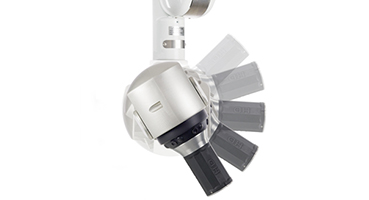 This high-definition camera allows surgeons to view and record the surgical site from virtually any orientation and angle.