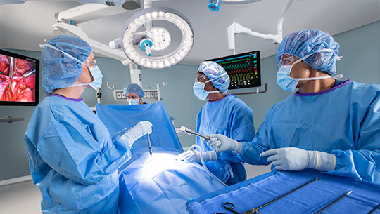 Operating Room of the future, surgeon working conditions