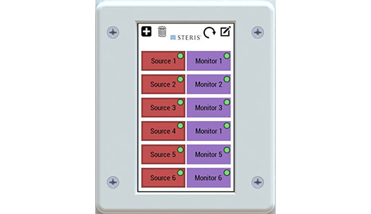 surgical video monitor control pad