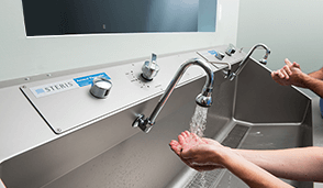 AMSCO fleximatic scrub sinks