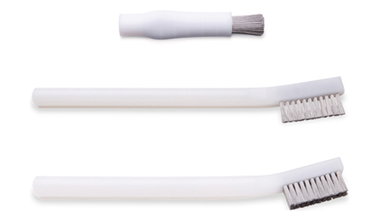 Burr cleaning brushes