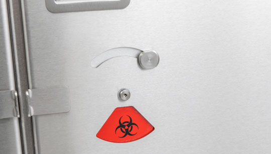 Surgical cart with clean and dirty indicator