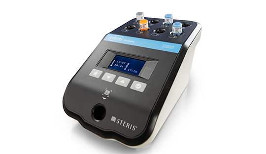 Celerity incubator with multiple Biological indicators.