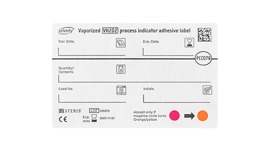 VERIFY Vaporized VH2O2 Process Indicator Adhesive label
