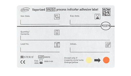 Celerity Vaporized VH2O2 Process Indicator Adhesive Label - Pass