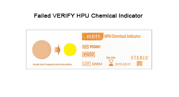 Failed VERIFY HPU Chemical Indicator