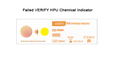 Failed VERIFY HPU Chemical Indicator