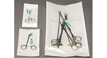 Unprocessed VERIFY SixCess indicator strips in pouches w/instruments