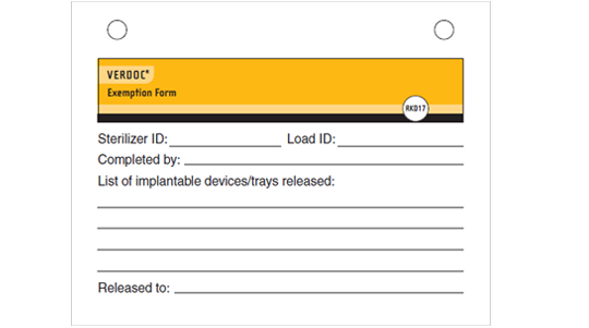 Cycle Log Forms | STERIS