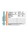 Dual indicator inks allow one load record card for steam and ethylene oxide.