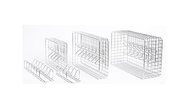 Pouchcare Sterilization Basket and Dividers have several configurations to suit your sterilization pouch needs