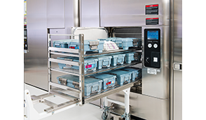 Pouchcare Sterilization Basket and Dividers minimize the space needed to sterilize pouches