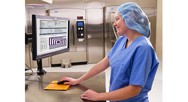 doctor using the computer monitor