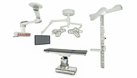 Surgical Booms and Surgical Table