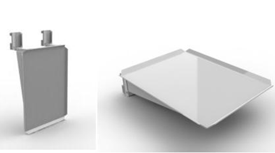 Workstation shelf for equipment booms