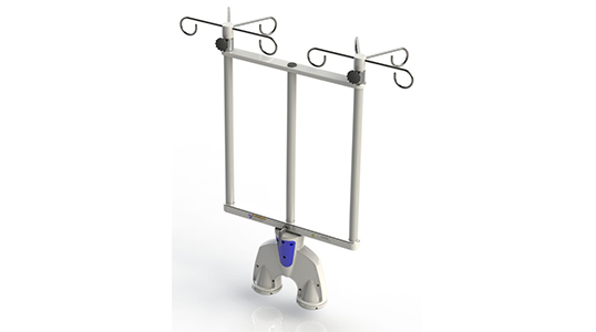 IV pump pole