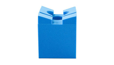 Disposable Richards Slotted Head Rest is a foam head positioner for spinal procedures.