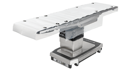 drape fully extended on mushroom cap table only