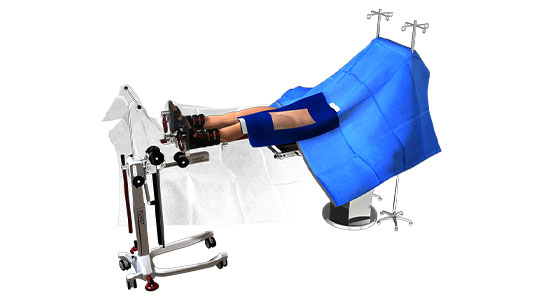 Single-Use Anterior Hip Drape