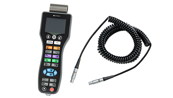 Remote off with cable next to the remote