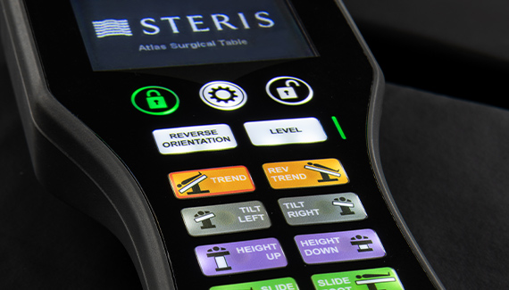 Up close of Remote and Buttons