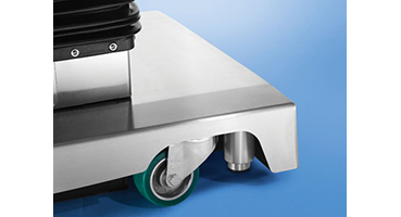 Self-leveling floor locks for stability on uneven  floors