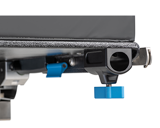 Blue touchpoints highlighted on table extensions