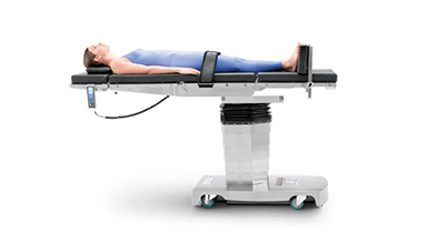 patient on steris 5085 surgical table