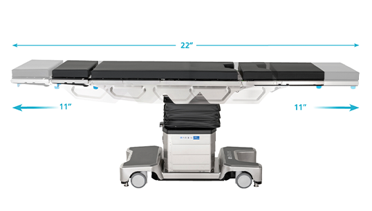 Surgical Table Range of Slide
