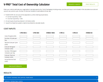 Link to V-PRO Total Cost of Ownership Calculator