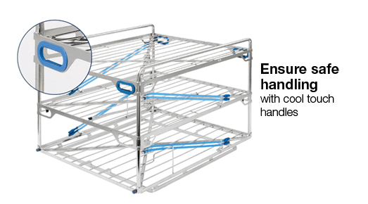 Ensure safe handling with cool touch handles