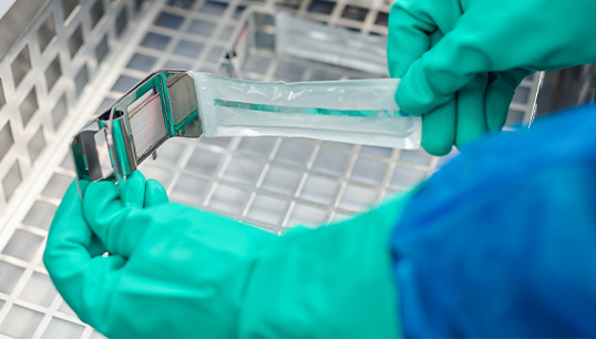 SPD Technician Using Ultrasonic Indicator