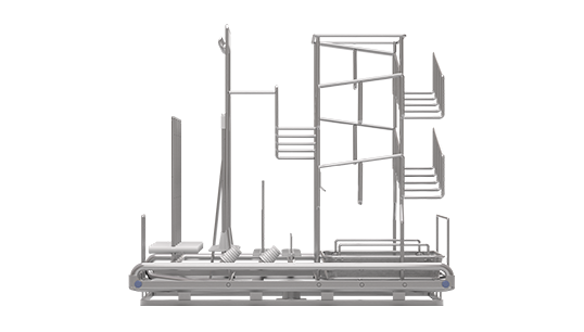 Side view of Specialty Washer Rack