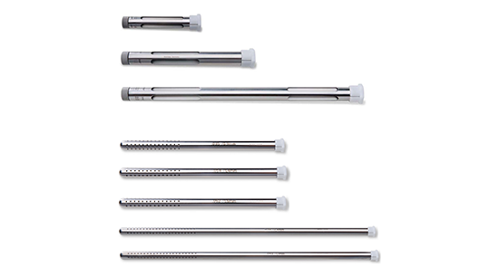 Single- and multi-chamber dispensers for use in sterilization.
