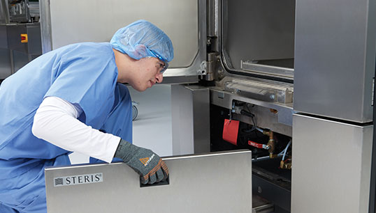 Servicing medical equipment