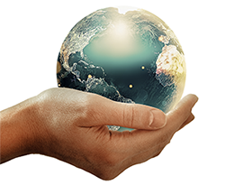 Globe in hand - STERIS Supplier Diversity