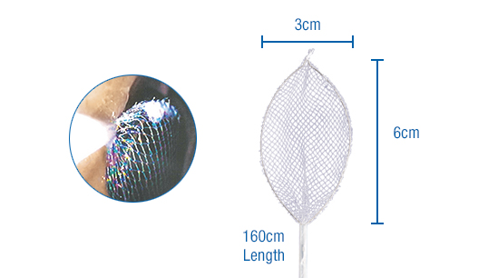 Dimensions of Roth Net Retriever Standard. 3cm width x 6cm height x 160cm length