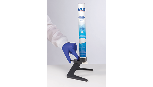 VIA Lint-Free Compressed Cleaning Sponge with dispenser.
